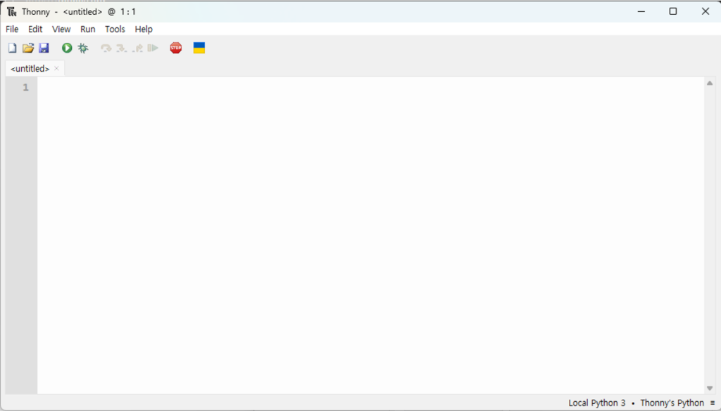 Thonny 실행화면 이미지